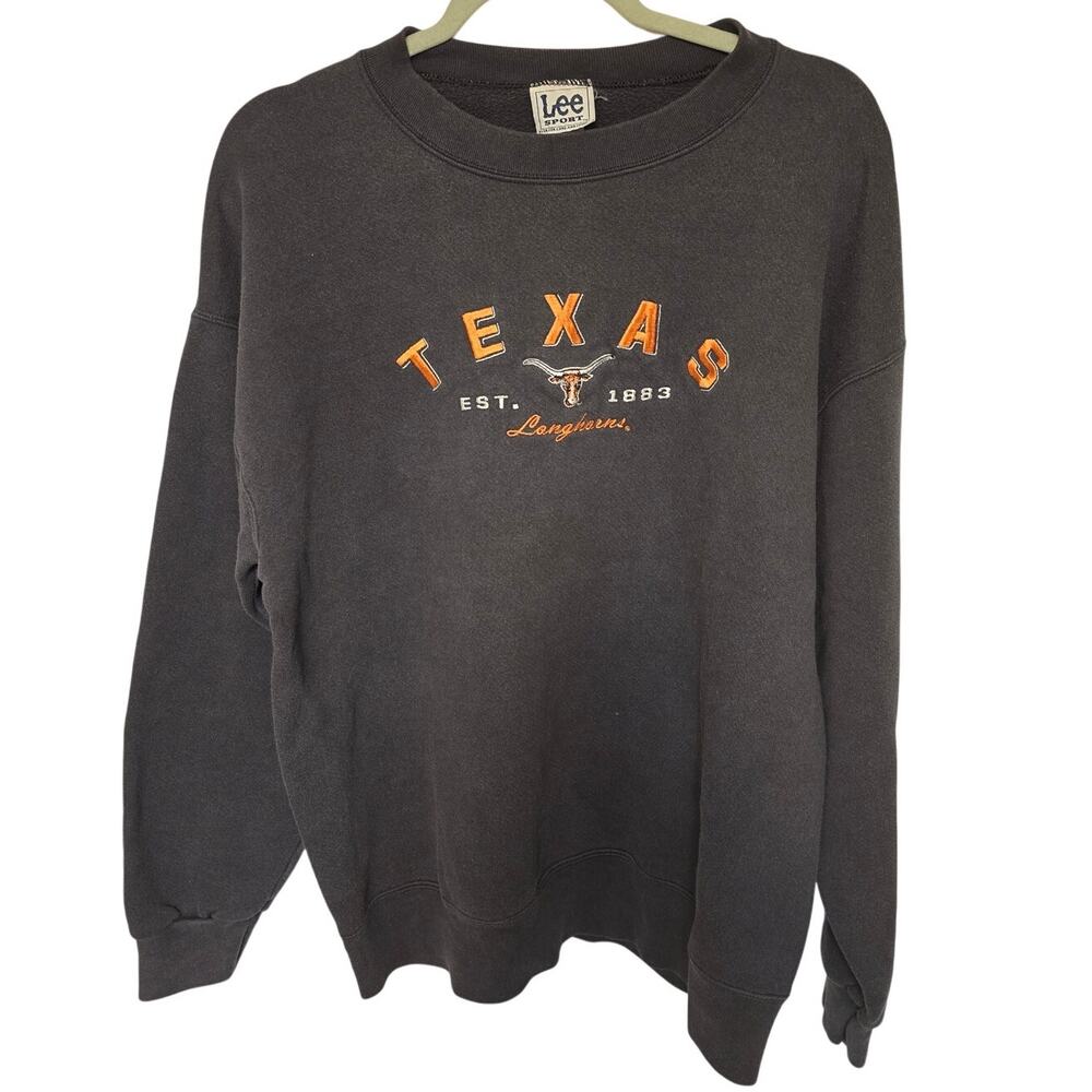 Vintage 90s Lee Sport Texas Longhorns Mens L Embroidered Crewneck Sweatshirt